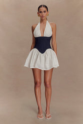 Merlyn Denim Cotton Mini Dress - Indigo Blue